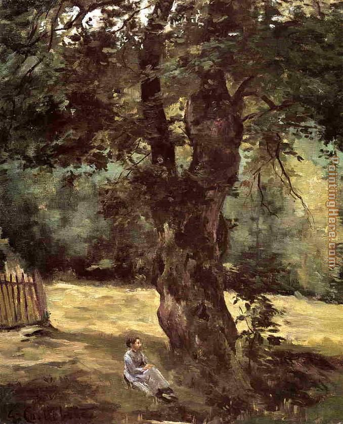 Gustave Caillebotte Woman Seated Under a Tree